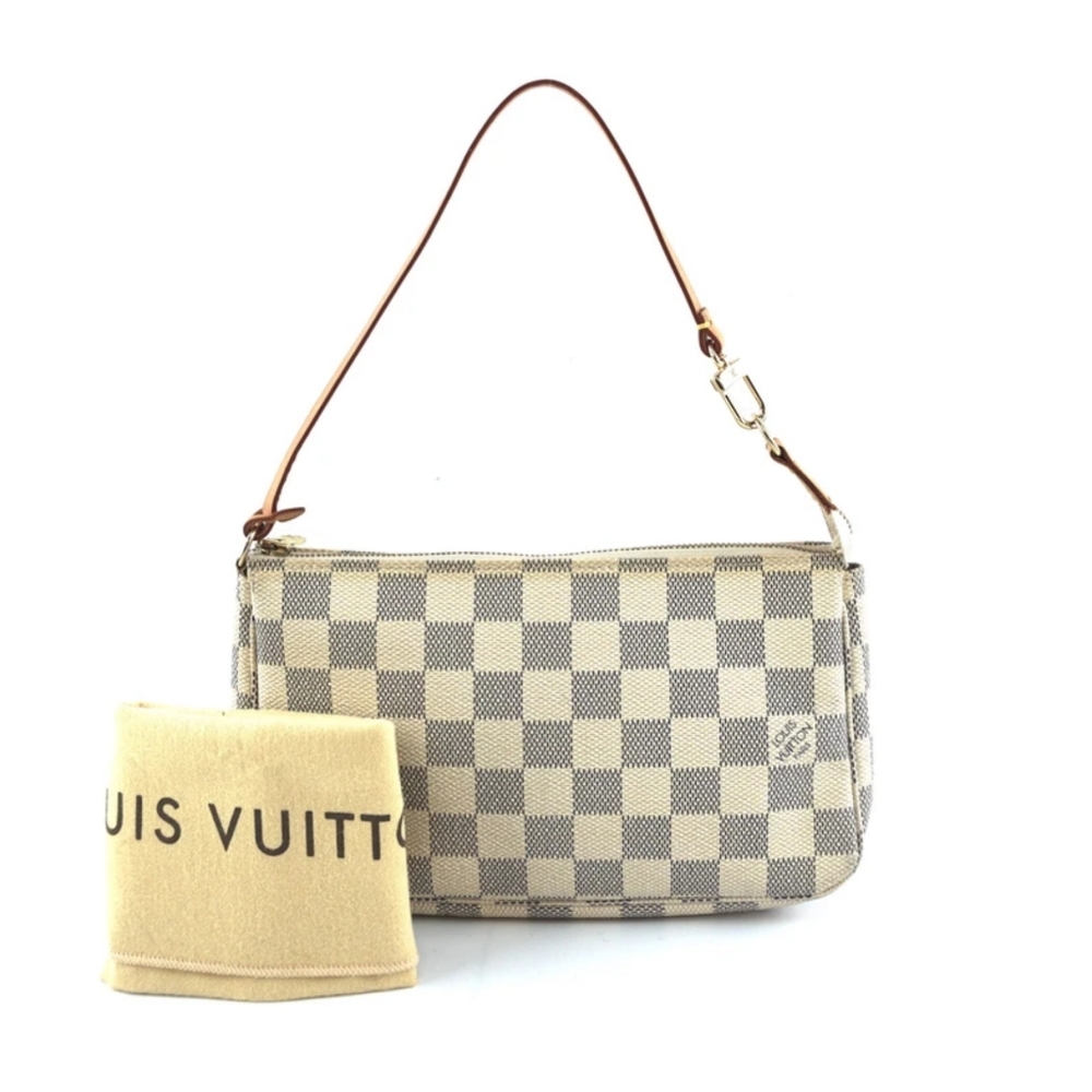 Louis Vuitton Pochette Leather Strap Bag